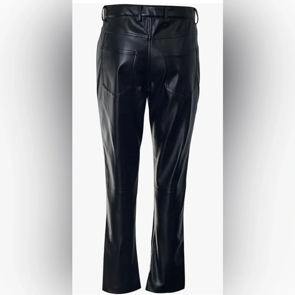 NWT Seta Men’s Black Leather Pants Size XS - Picture 3 of 6